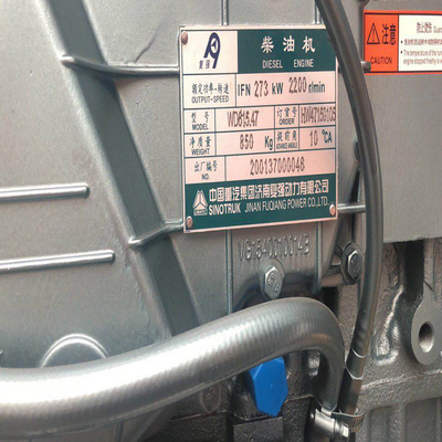 Silnik elektryczny HOWO 371HP Styer Truck Sinotruk Silnik wysokoprężny Wd615.47 z materiałami