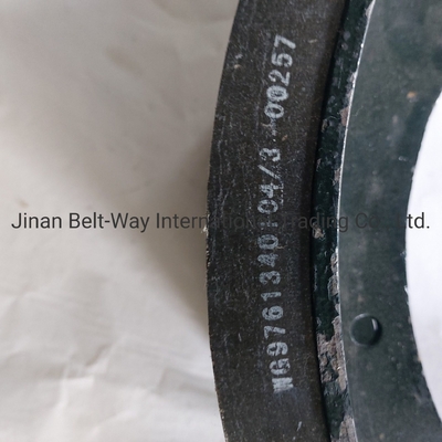 Sinotruk HOWO Wg9761340104-3 buty hamulcowe dla ciężarówek z częściami układu napędowego przedniej osi